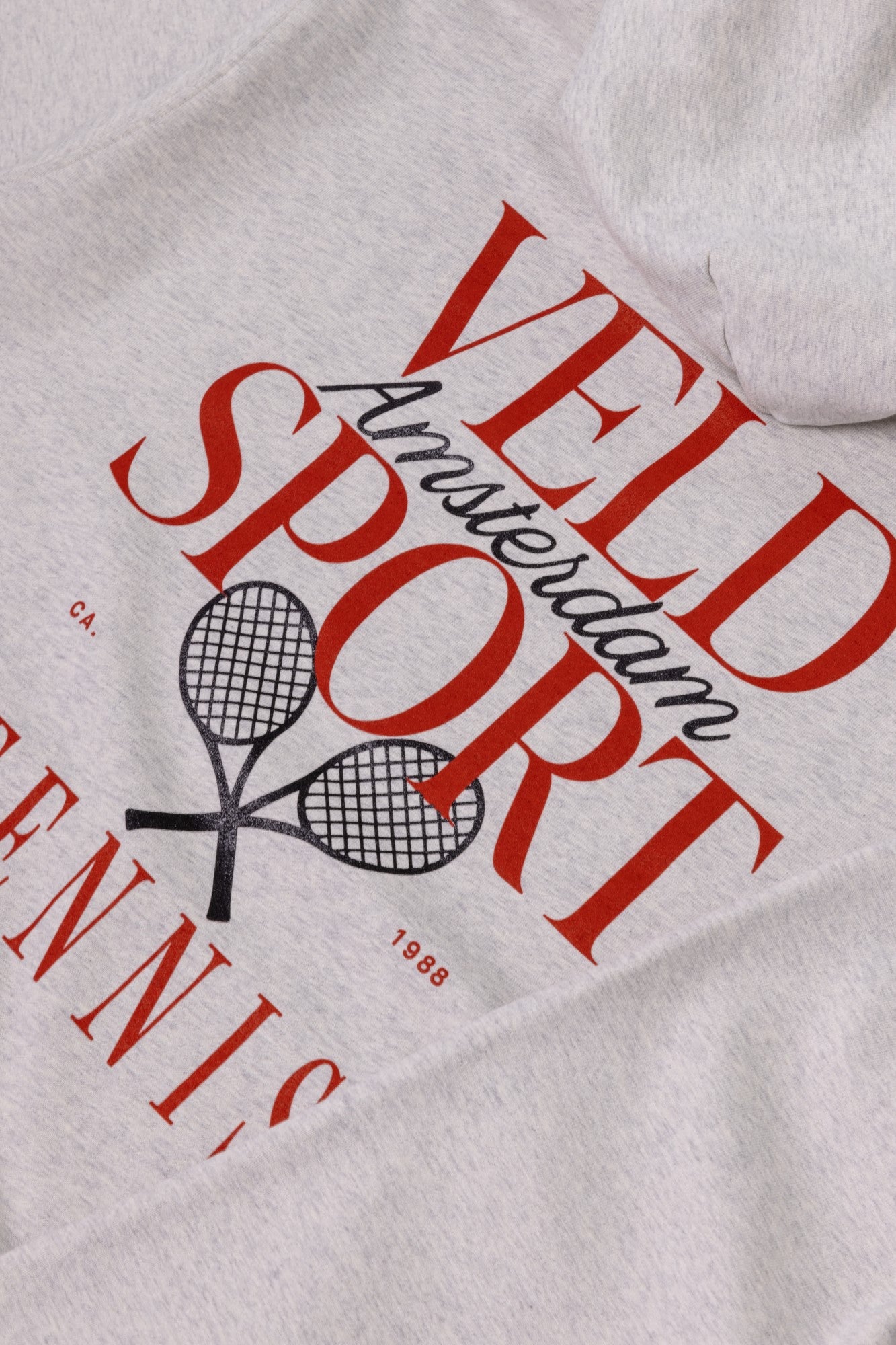 Jordaan Veld Sport Tennis Hoodie - Heather Grey